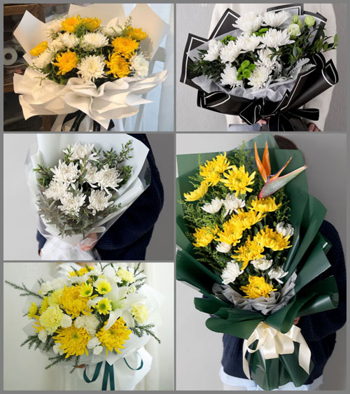 江苏南通通州区五接镇白事花束代送